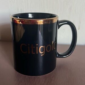 New Citigold By Citibank Mug Beautiful & Rare Citigold Item Black